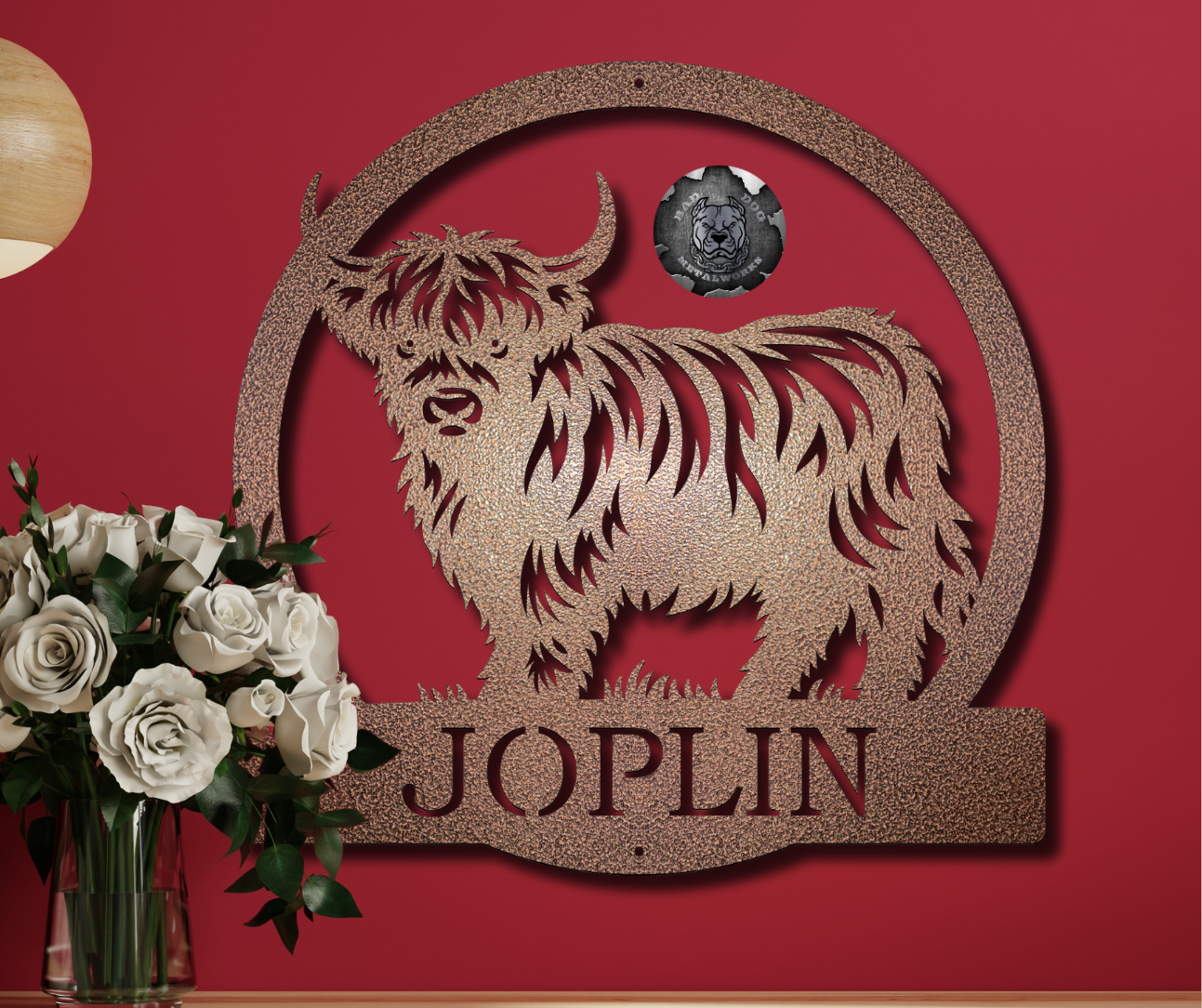 Highland Cow Monogram