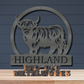 Highland Cow Monogram