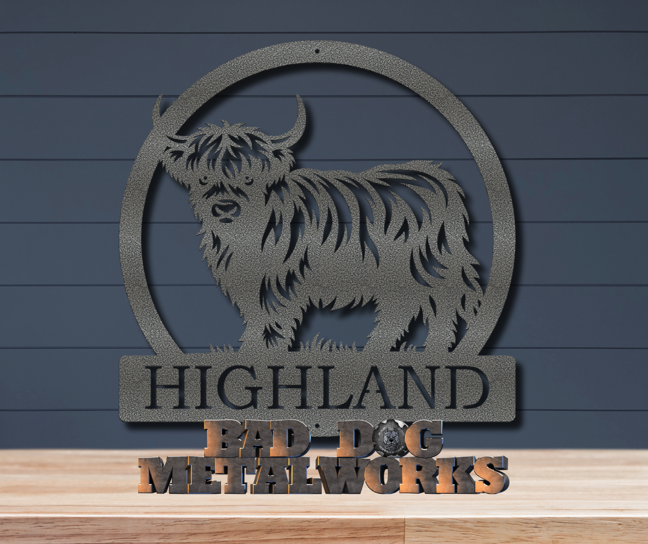 Highland Cow Monogram