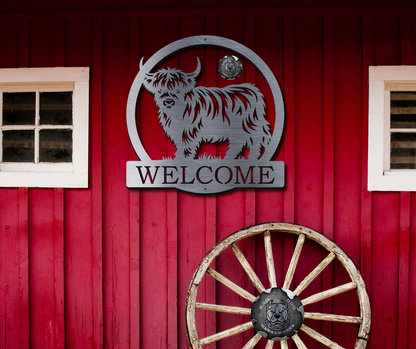 Highland Cow Monogram