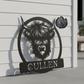 Highland Cow Head Monogram