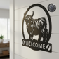 Highland Cow Monogram