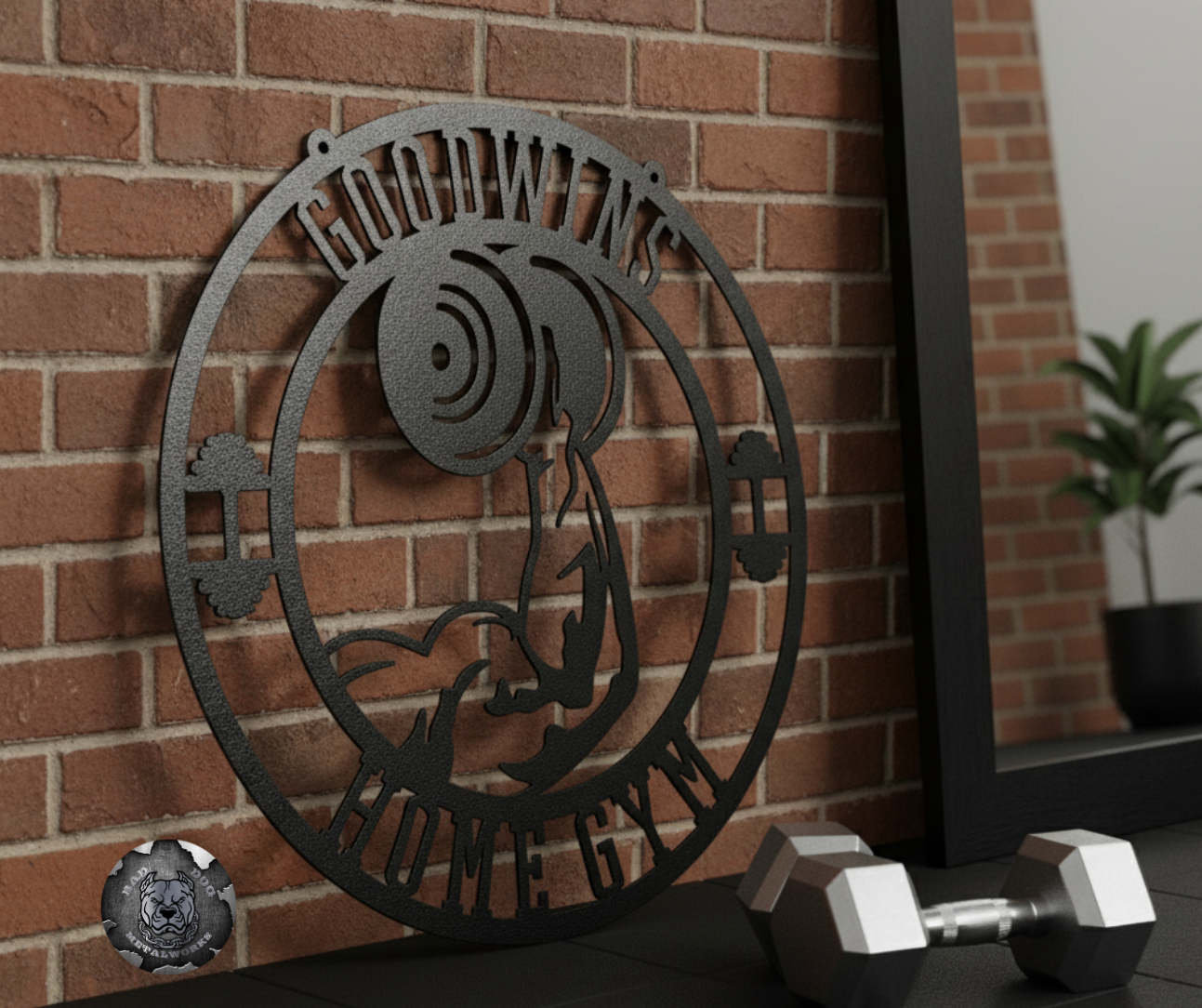 Personalized Home Gym Monogram
