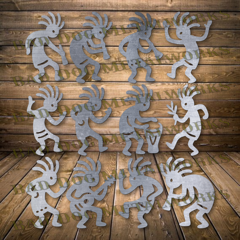 Kokopelli Set - Dxf and Svg