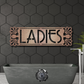 Art Deco Ladies or Gentlemen Bathroom Plaque