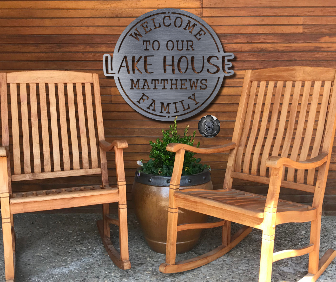 Welcome to Our Lake House Monogram