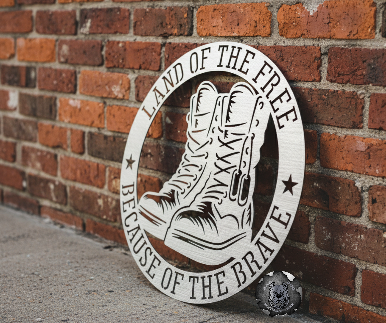 Land of the Free Because of the Brave Combat Boots