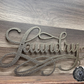Laundry Script Metal Sign