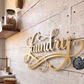 Laundry Script Metal Sign