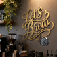 Let's Brew Metal Sign