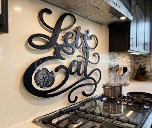 Let's Eat Metal Sign