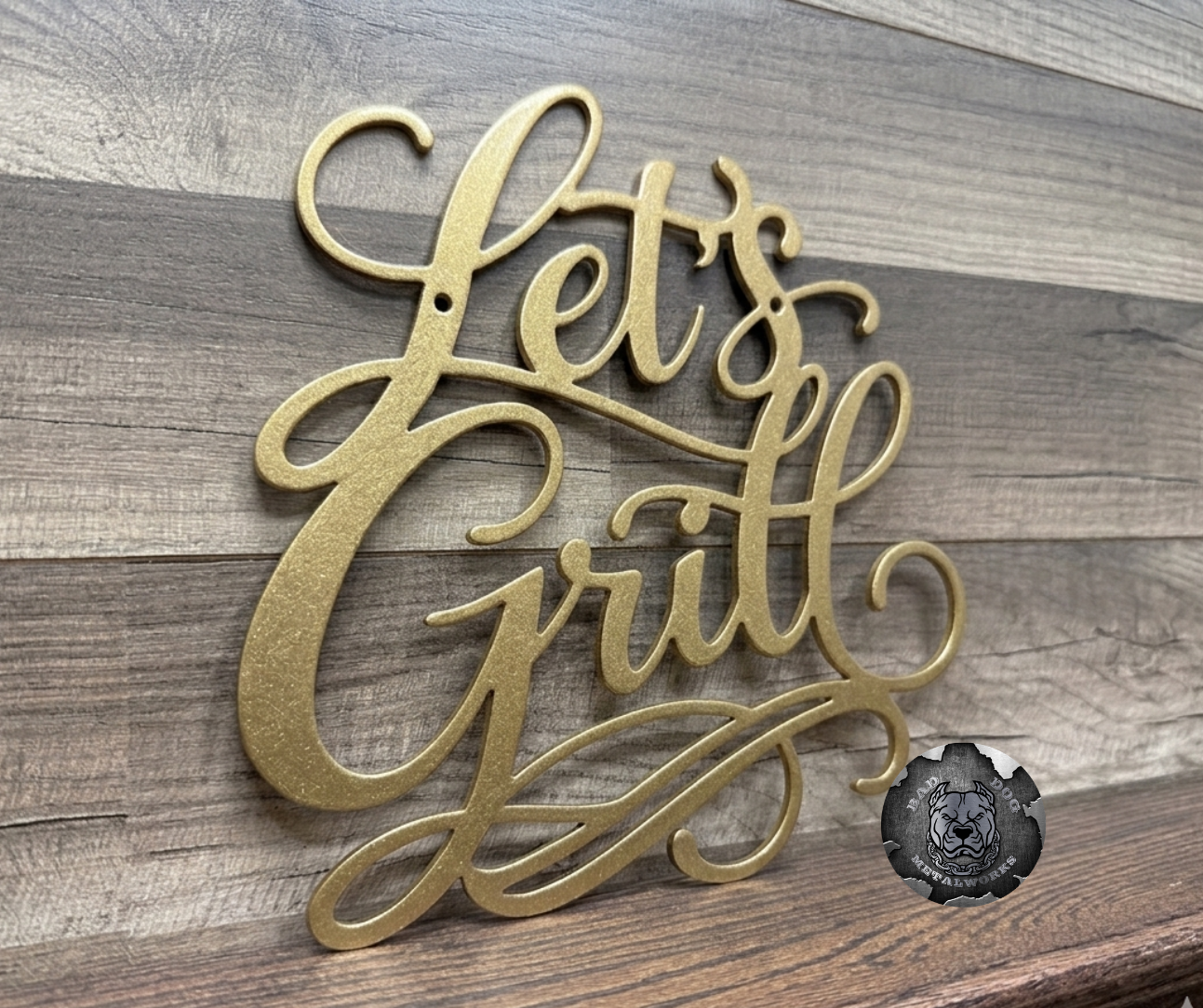 Let's Grill Metal Sign