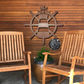 Lighthouse and Ship Wheel