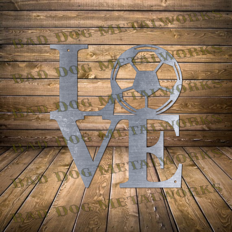 Love Soccer - Dxf and Svg