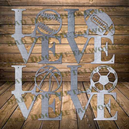 Love Sports Bundle - Dxf and Svg
