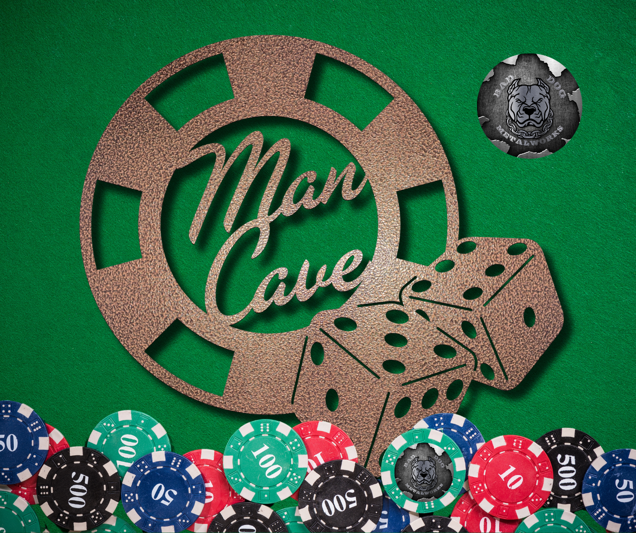 Man Cave Poker Chip
