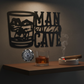 Man Cave Cigar and Bourbon