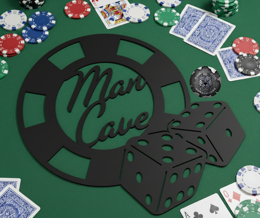 Man Cave Poker Chip