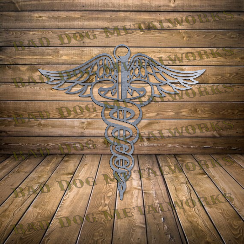 Medical Caduceus - Dxf and Svg