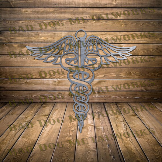 Medical Caduceus - Dxf and Svg