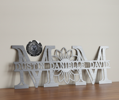 Mom Sunflower Monogram