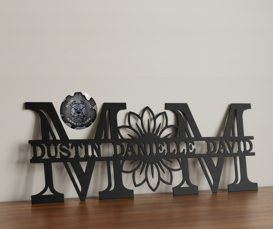 Mom Sunflower Monogram