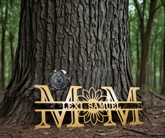 Mom Sunflower Monogram