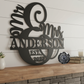 Mr. & Mrs. Personalized Monogram with Established Date