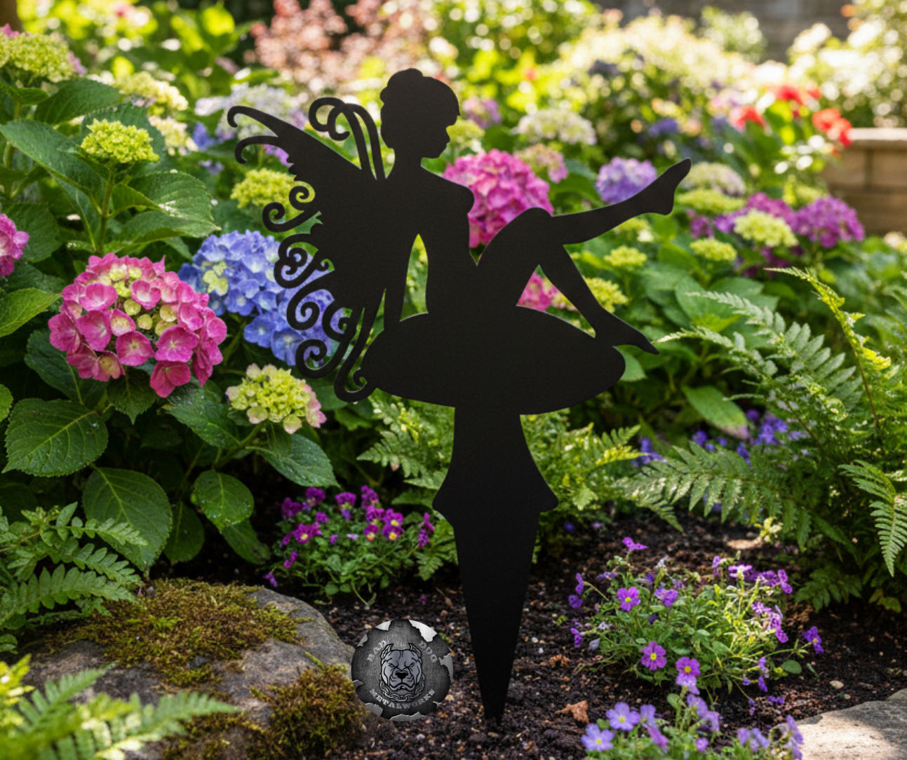 Mushroom Fairy Yard Stake