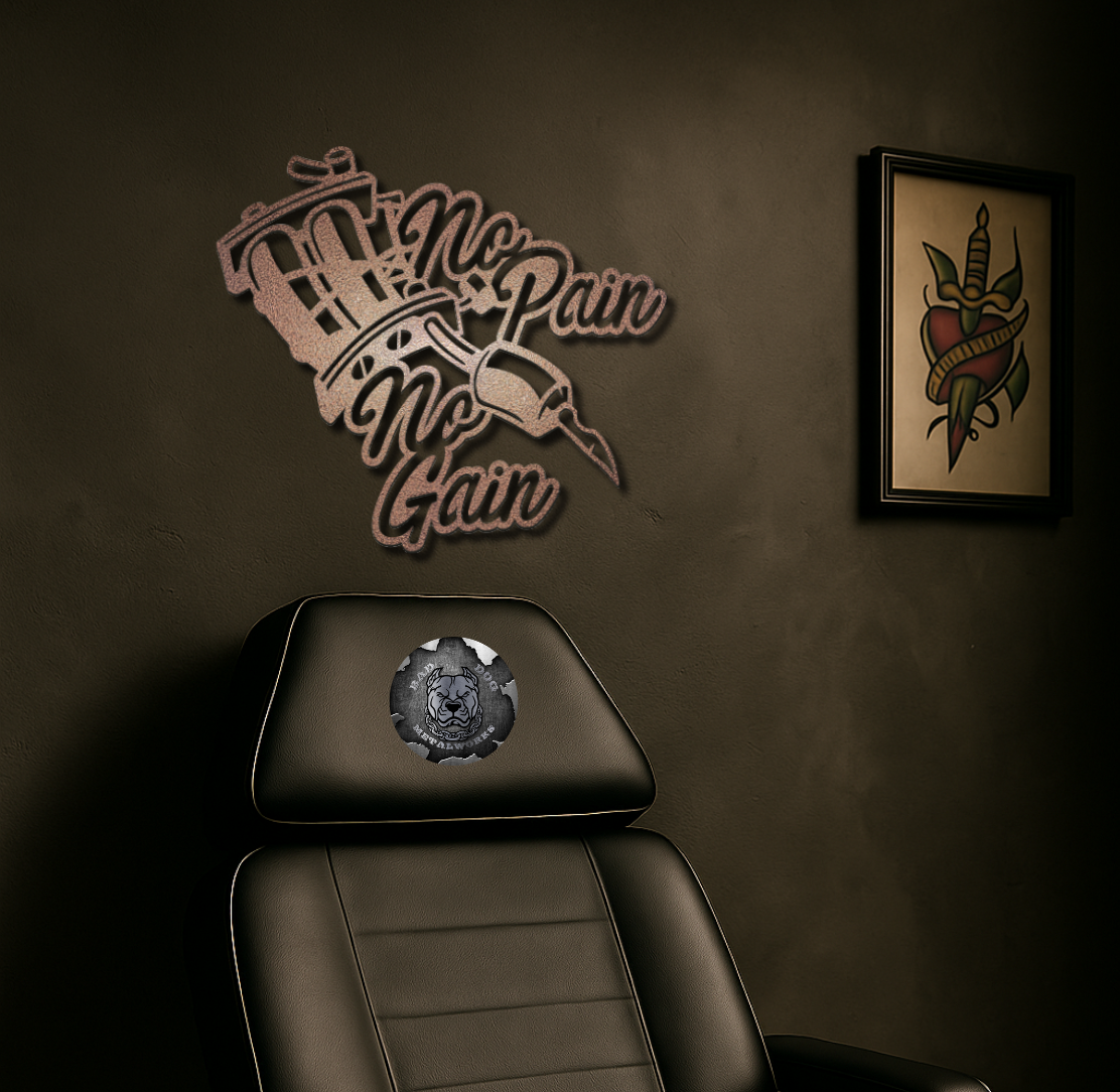 No Pain, No Gain Tattoo Gun