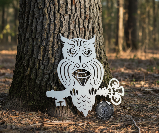 Owl and Vintage Key