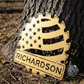 Patriotic Saw Monogram