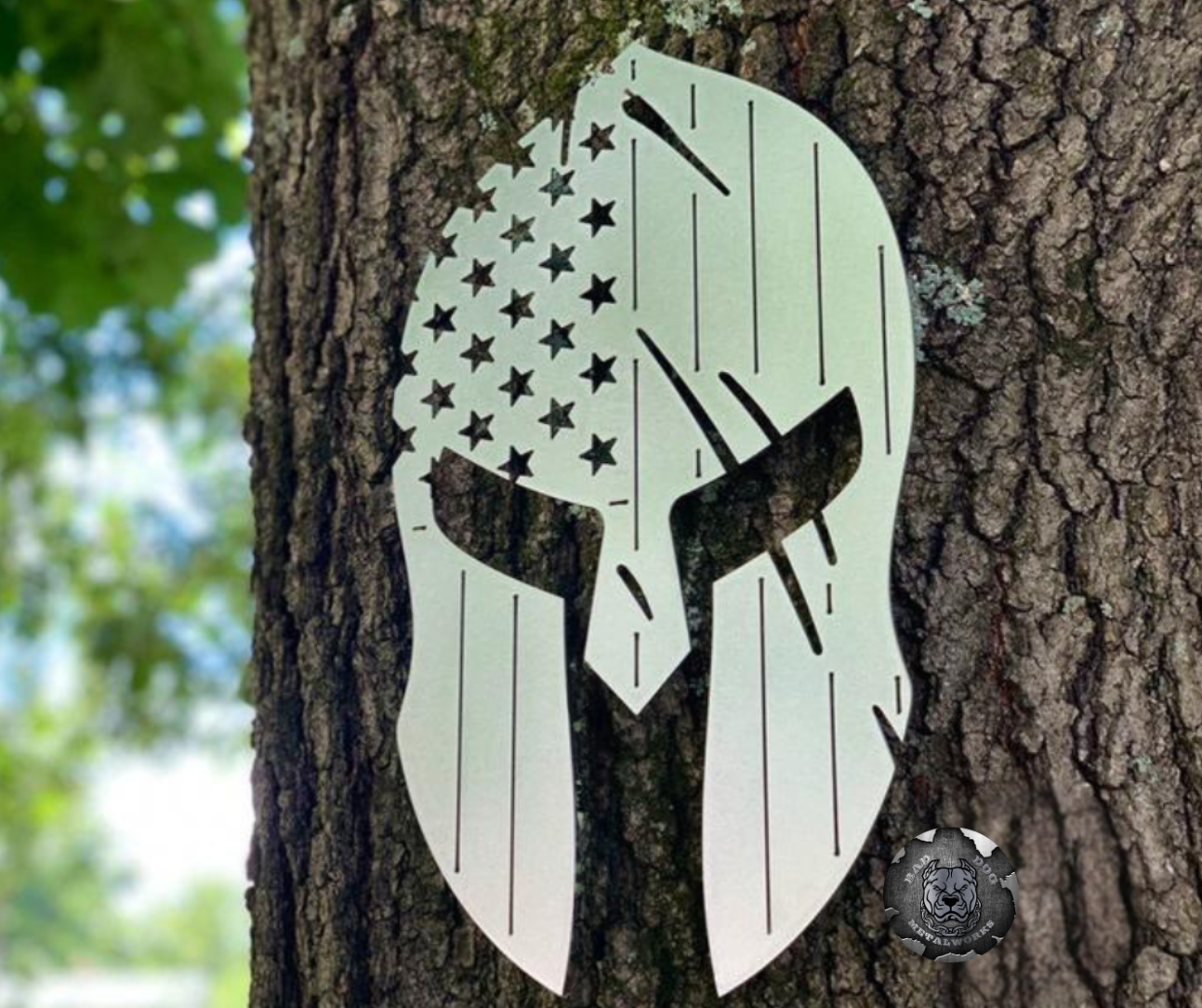Patriotic Spartan Helmet