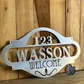 Personalized Welcome Address Plaque