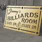 Personalized Billiards Room