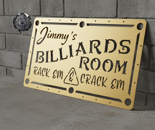 Personalized Billiards Room