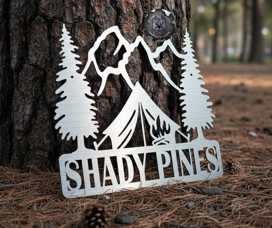 Personalized Camping Plaque