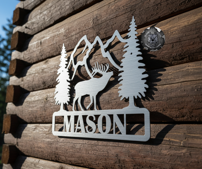 Personalized Elk Plaque