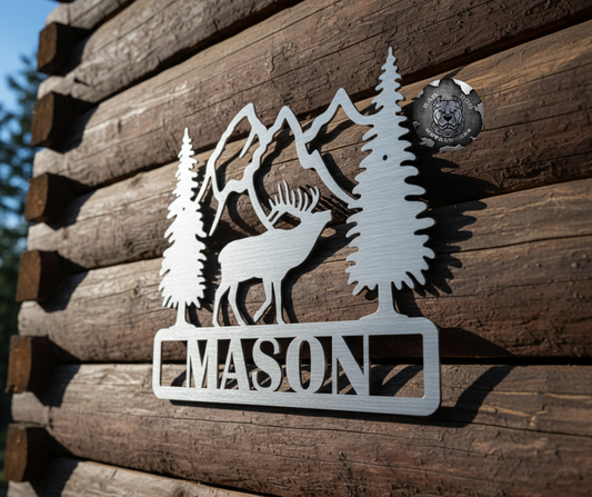 Personalized Elk Plaque