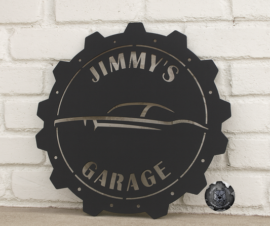 Personalized Garage Classic Car Gear