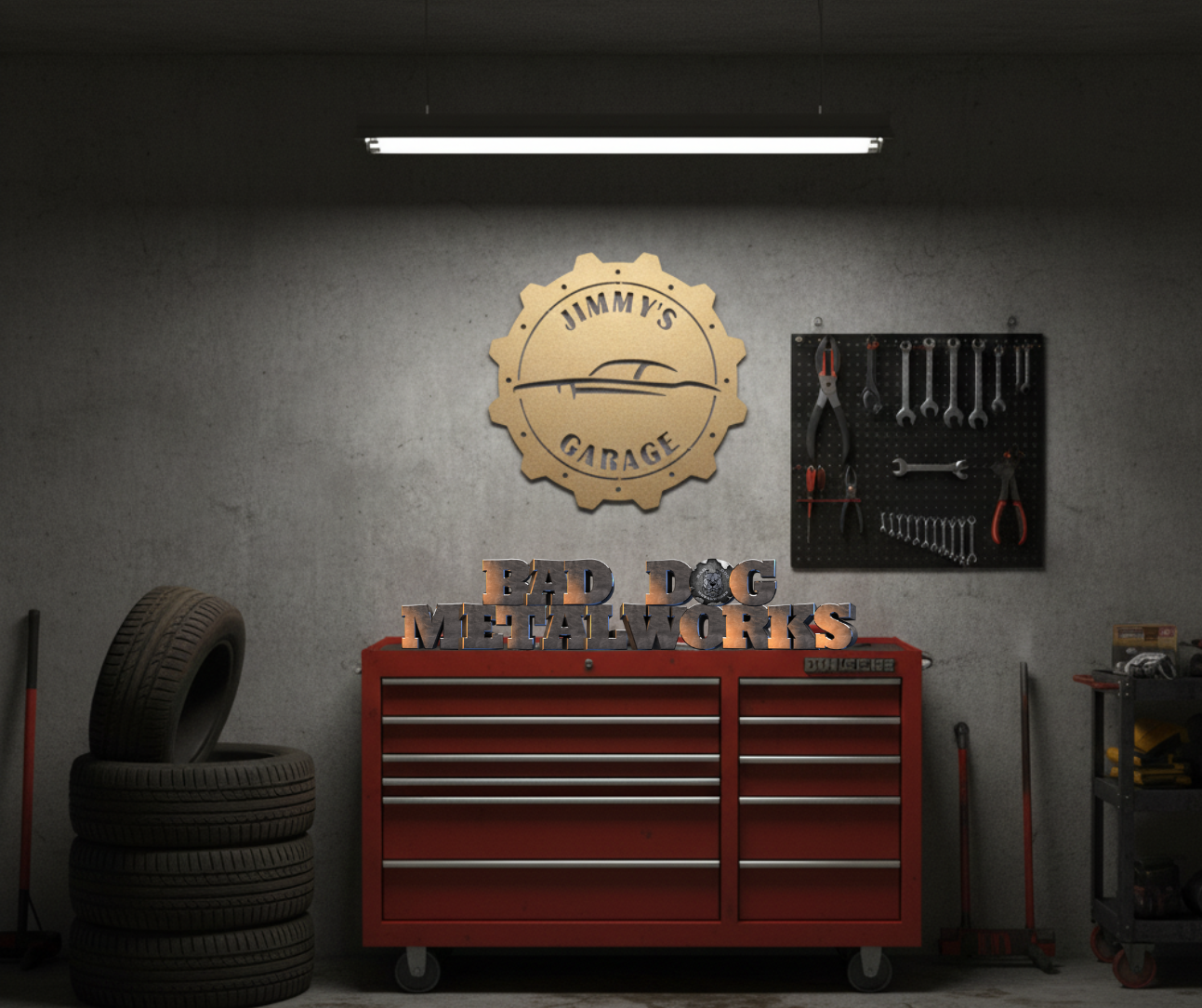 Personalized Garage Classic Car Gear