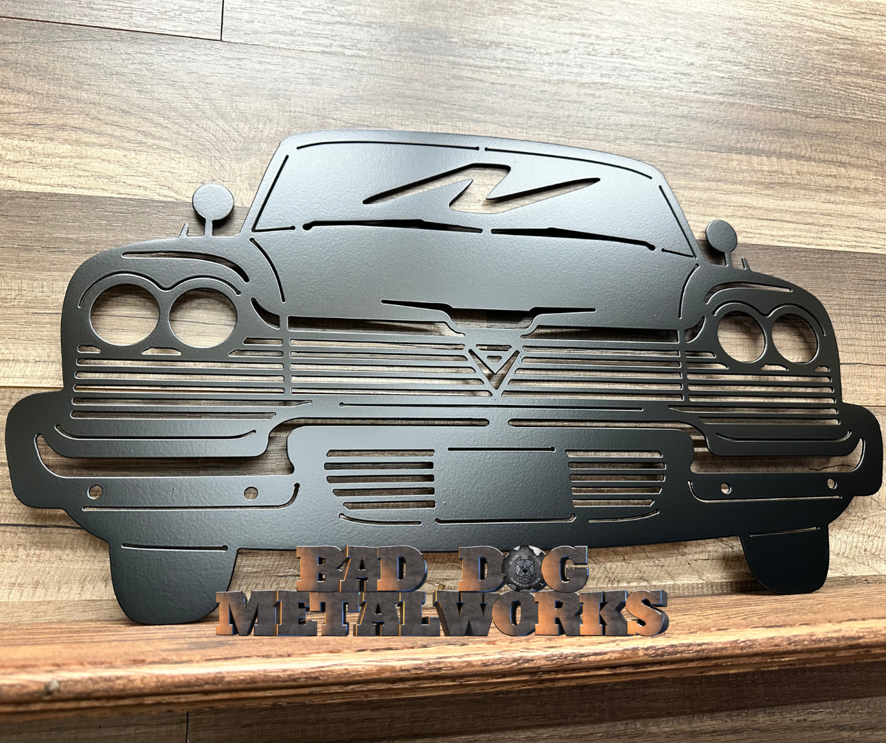 1958 Plymouth Fury Front End Metal Art