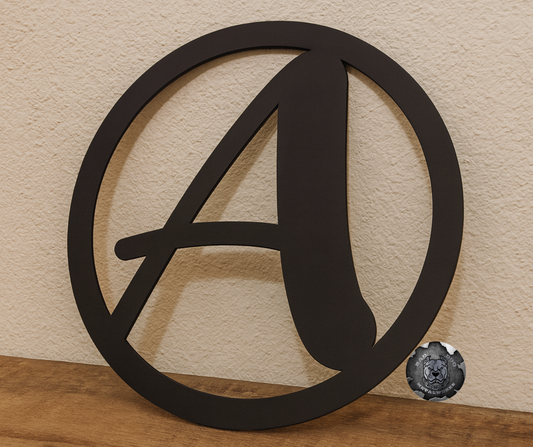 Round Pop Art Initial