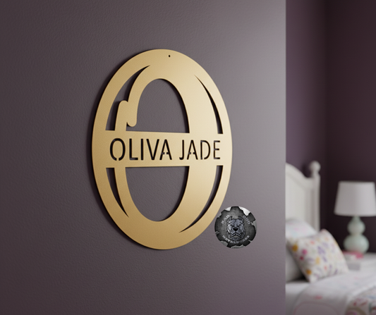 Round Pop Art Monogram