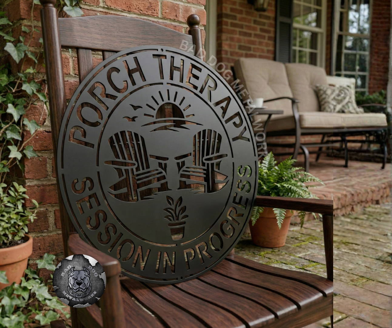 Porch Therapy Session in Progress