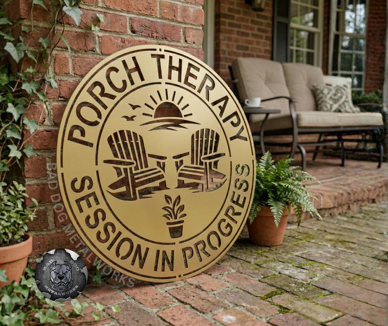 Porch Therapy Session in Progress