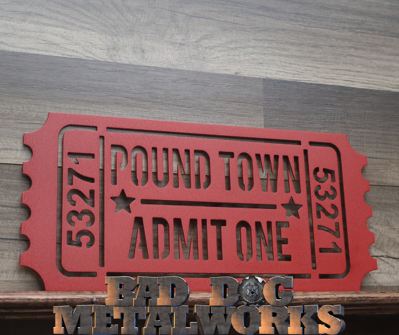 Pound Town Admit One Movie Ticket