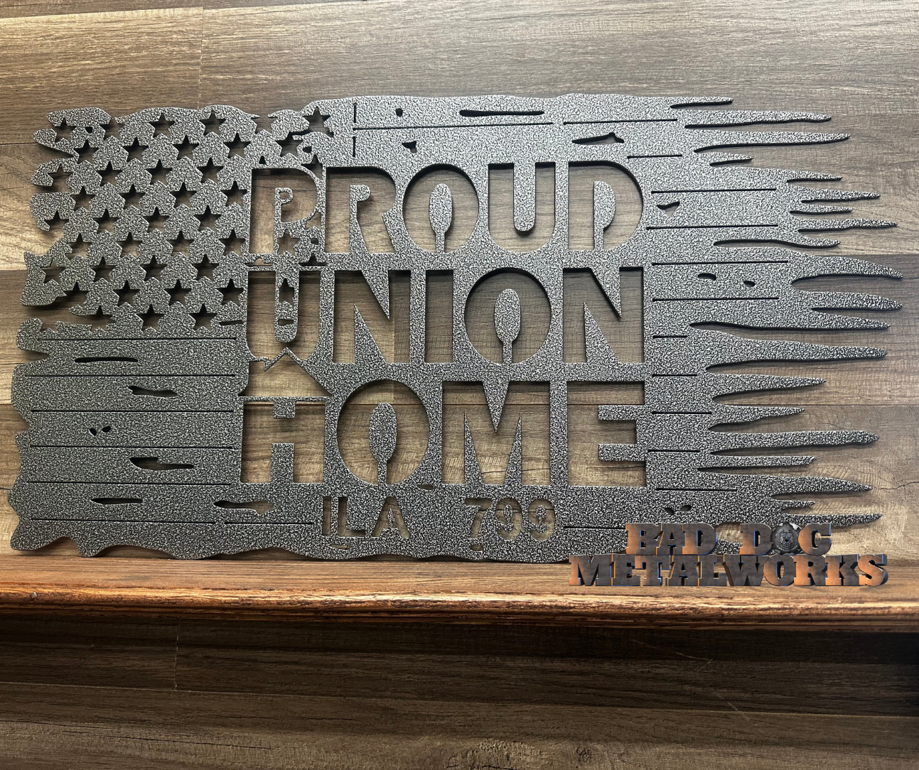 Proud Union Home Tattered Flag