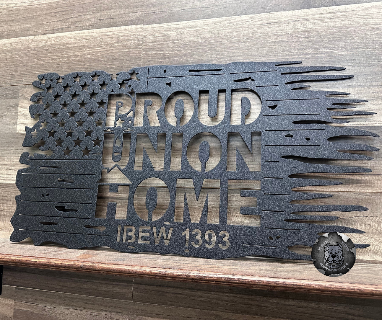 Proud Union Home Tattered Flag