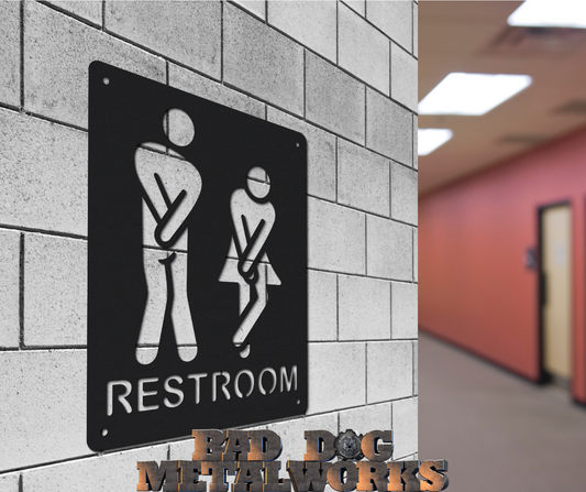 Funny Unisex Bathroom Sign